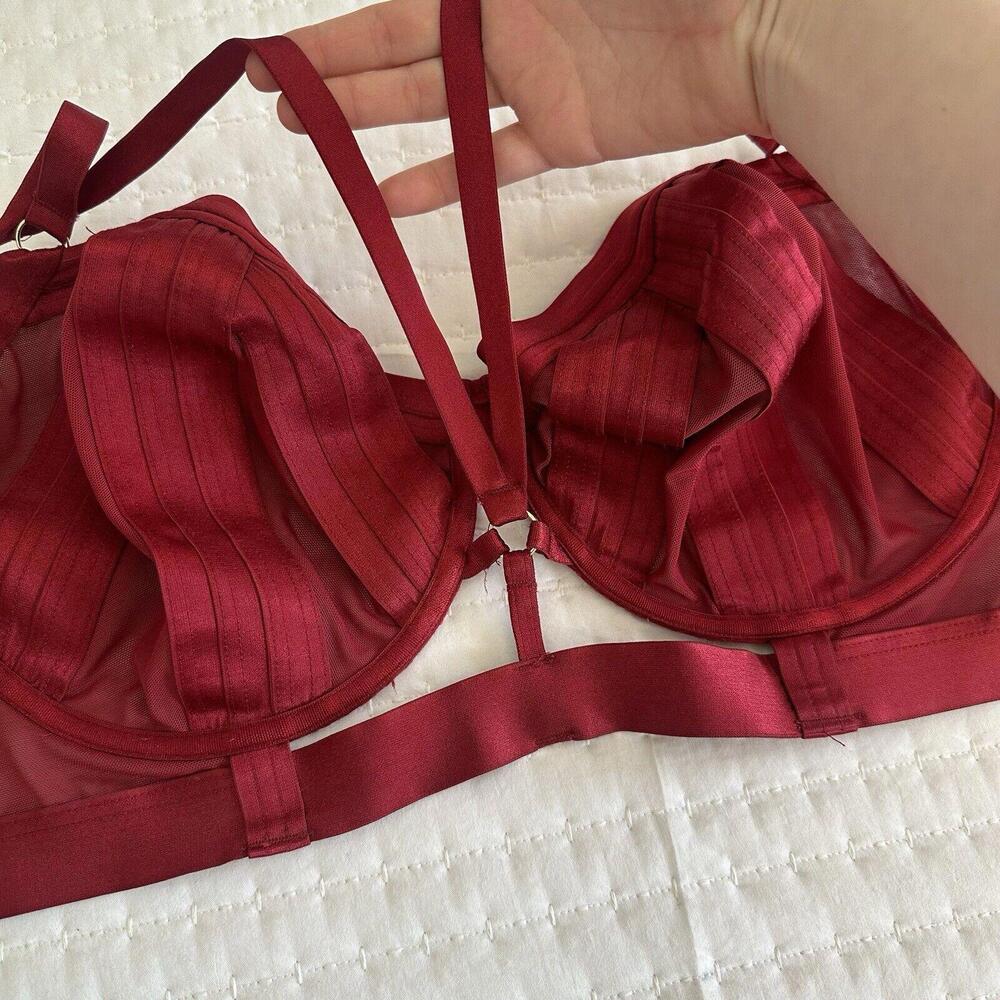 Torrid Curve Plus Size 4 Red Overt Strappy Mesh B… - image 6